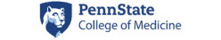 Penn State College of Medicine logo.