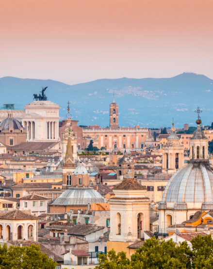 A sunset across Rome, Italy (an Atlantis site).