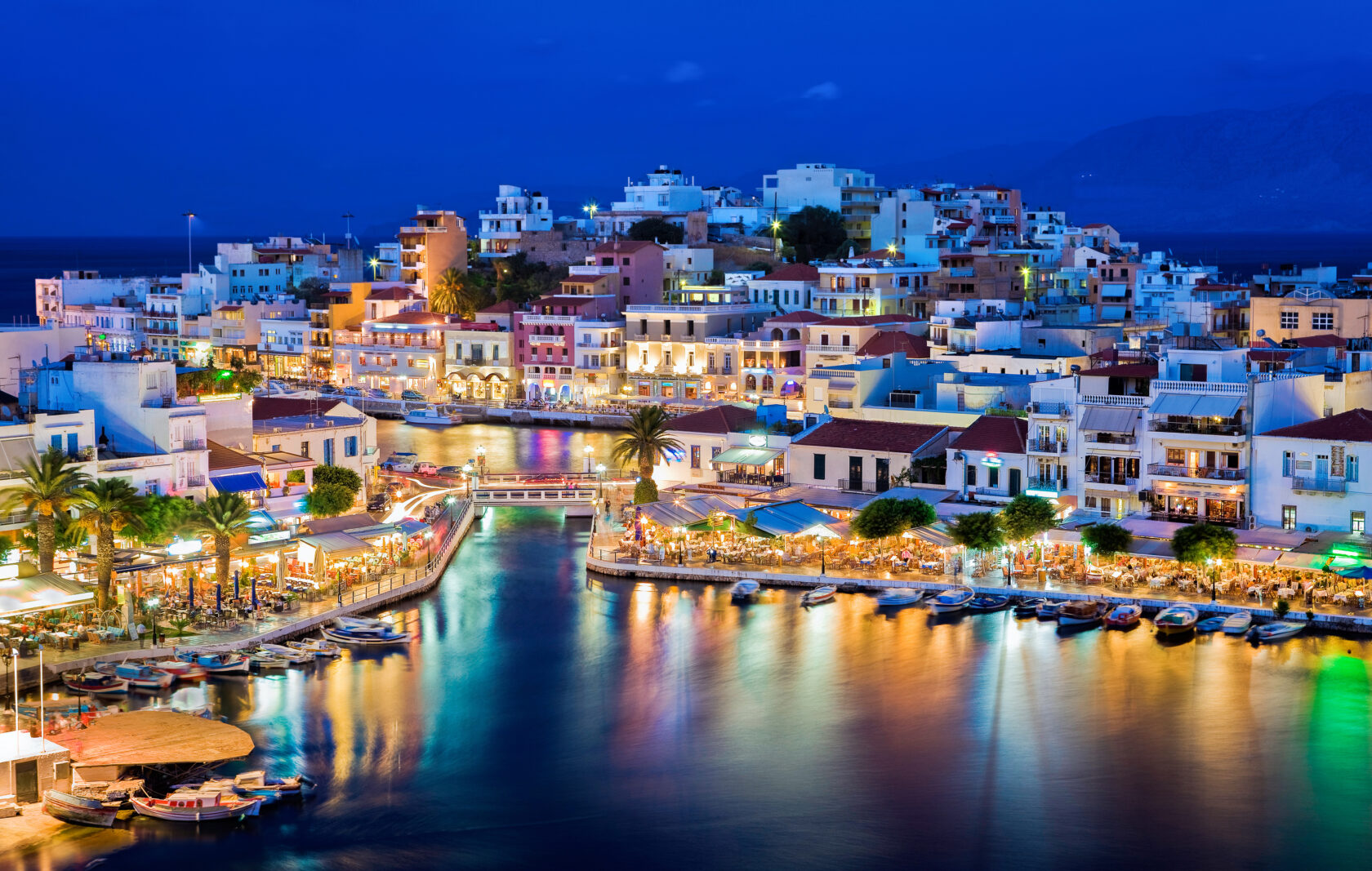 Agios Nikolaos on the island of Crete, Greece (an Atlantis site).